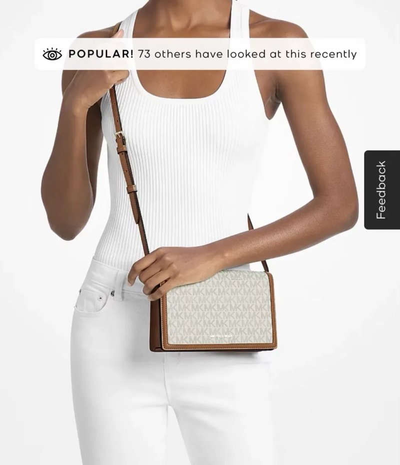 Сумка жіноча сумочка женская Michael Kors Medium Signature Logo Crossbody Bag мишель корс — фото 3