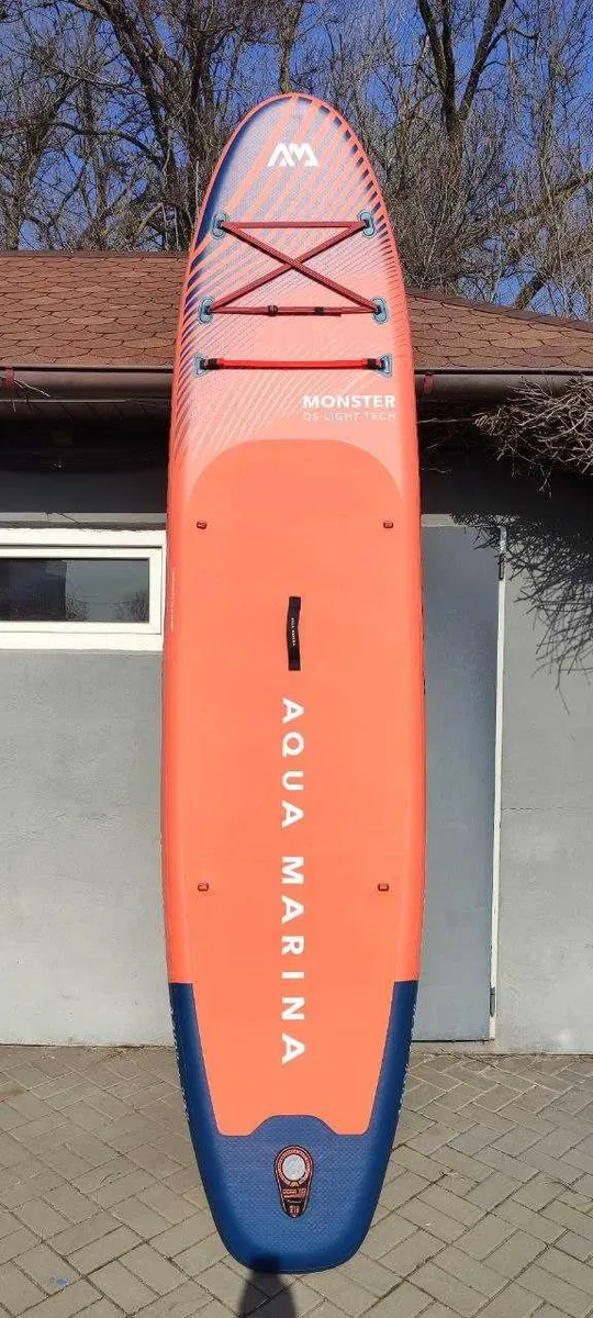 SUP AQUA MARINA MONSTER 12'0 САП борд board доска SUP дошка 366x84 SAP Stand Up Paddle SUB каяк байдарка надувний надувна лодка весло ліш лиш пумпа — фото 2