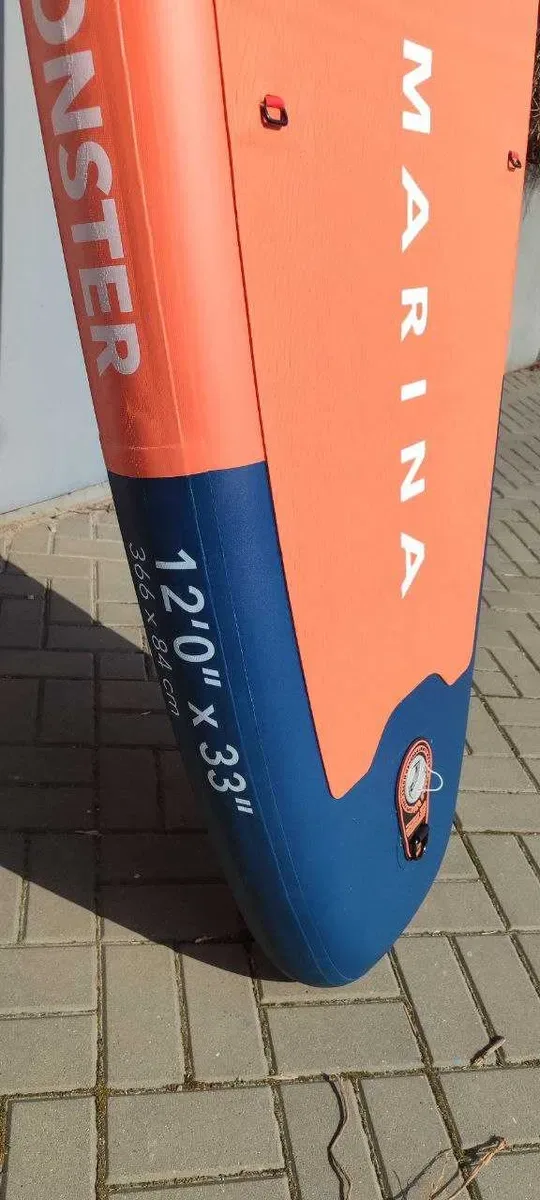 SUP AQUA MARINA MONSTER 12'0 САП борд board доска SUP дошка 366x84 SAP Stand Up Paddle SUB каяк байдарка надувний надувна лодка весло ліш лиш пумпа — фото 5