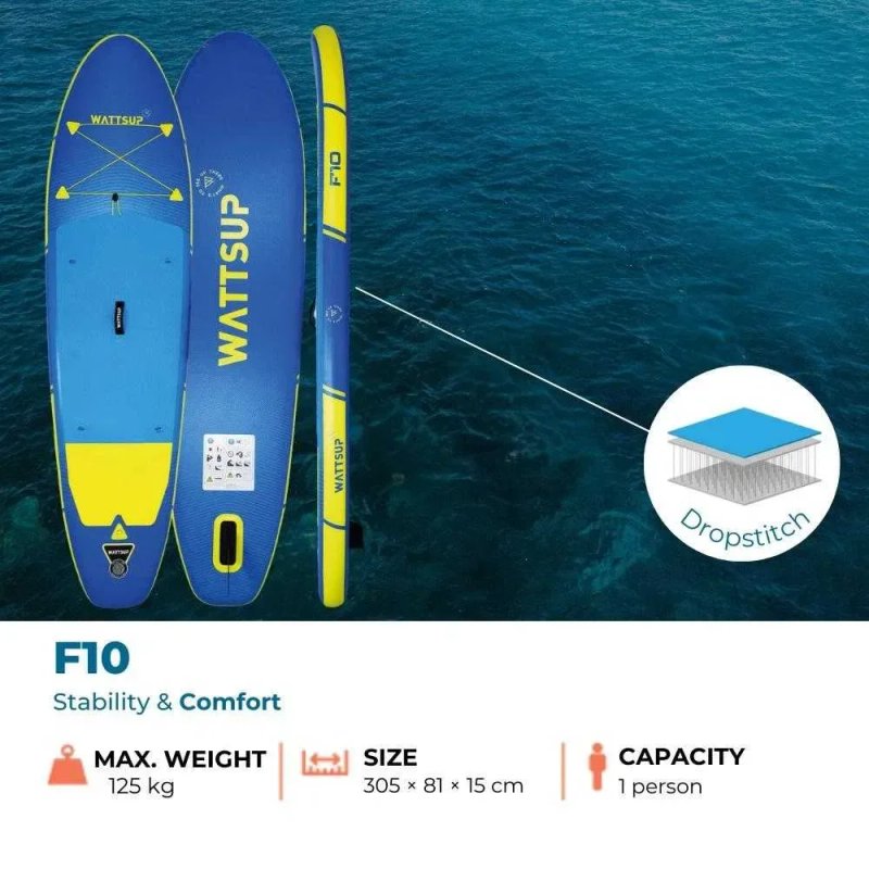 SUP WattSUP F10 Франція САП борд board доска дошка каяк суп надувна SUP дошка 2 шари слоя доска надувна Stand Up Paddle board борд SUB SAP надувная — фото 5