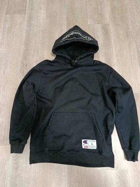 Supreme x Champion — оригінальне худі, колаборація. Розмір L