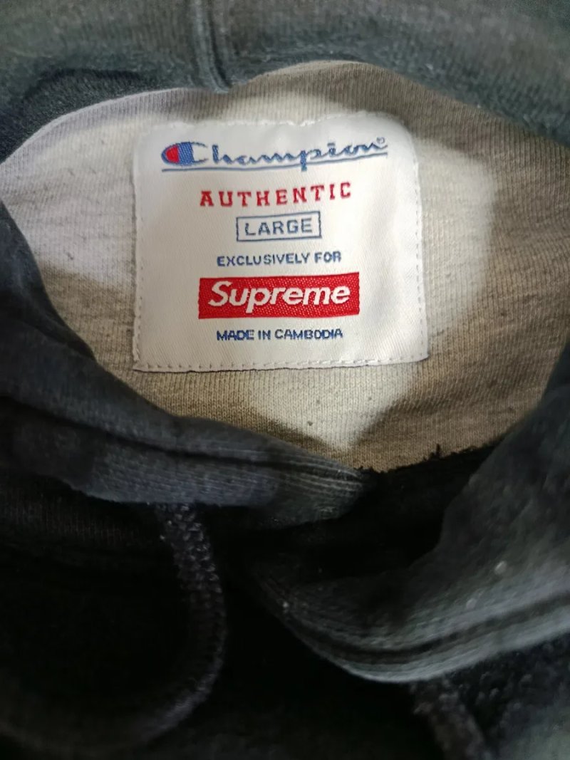 Supreme x Champion — оригінальне худі, колаборація. Розмір L — фото 5