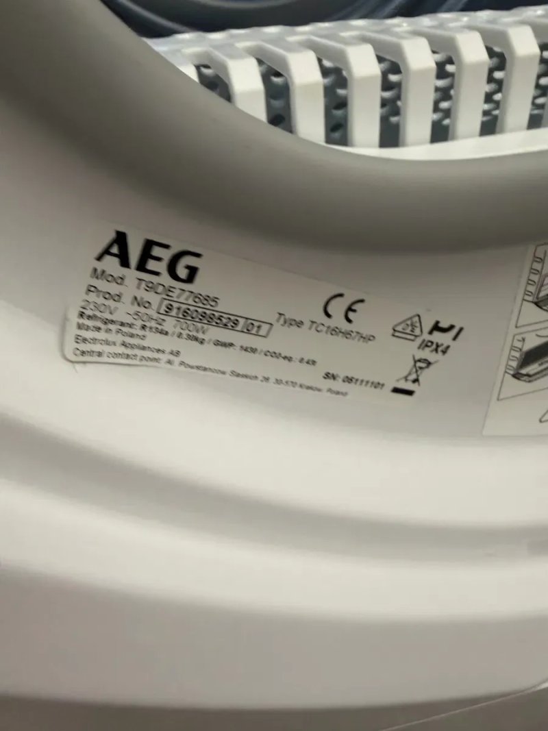 Сушильна машина на тепловому насосі AEG 9000 T9DE77685 — фото 8