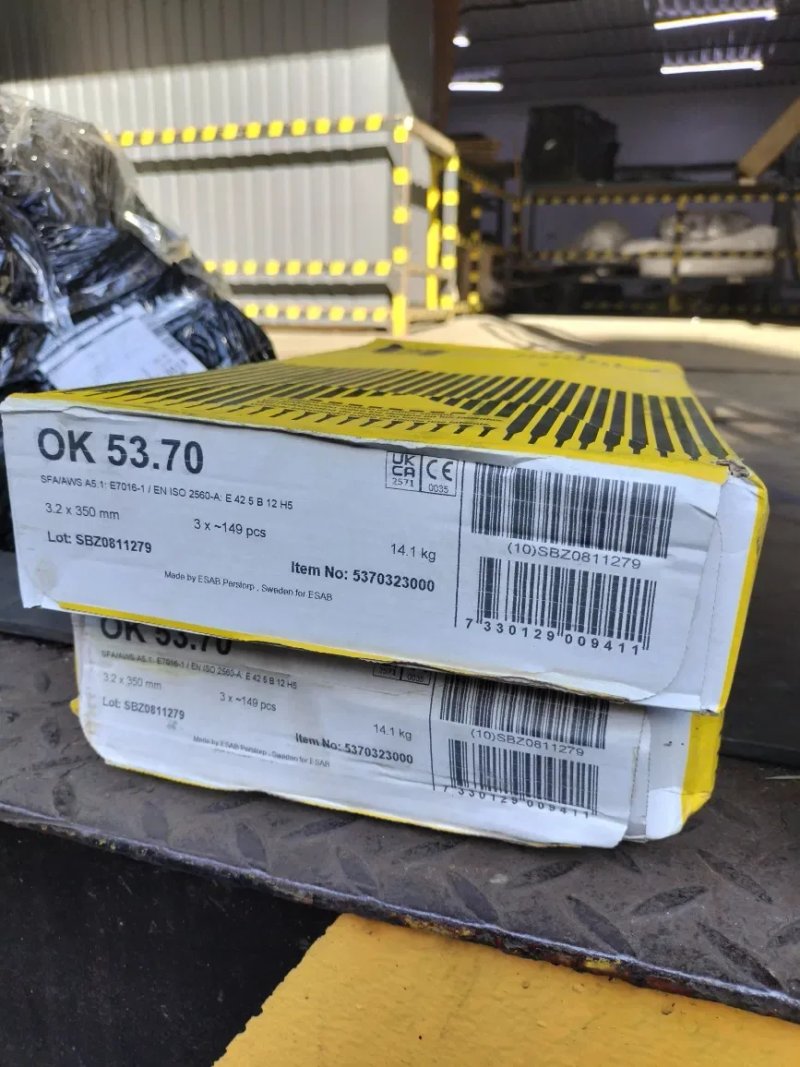 Сварочные электроды ESAB ОК 53.70 ф3,2 и 2.5мм (Оптом) — фото 2
