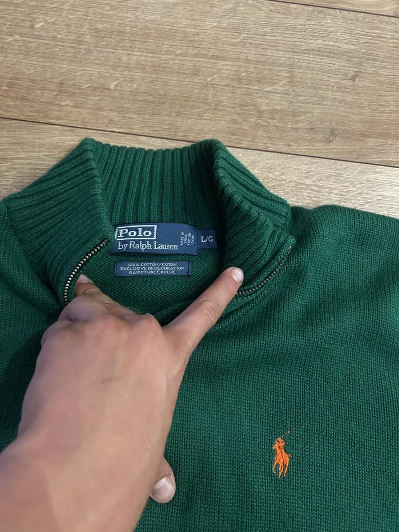 Светер Polo Ralph Lauren Quarter Zip / Зіп кофта Ральф Лорен оригінал — фото 2