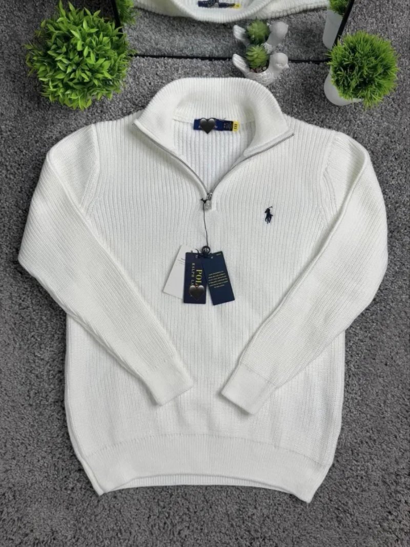 Светр Polo на блискавці, Ralph, в’язаний класичний светр поло, Lauren, светр на замку ральф лаурен — фото 2