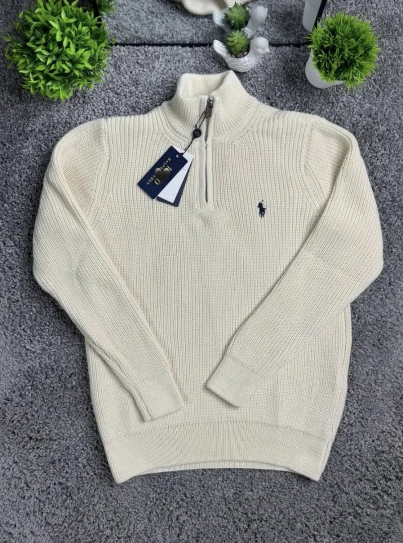 Светр Polo на блискавці, Ralph, в’язаний класичний светр поло, Lauren, светр на замку ральф лаурен — фото 4