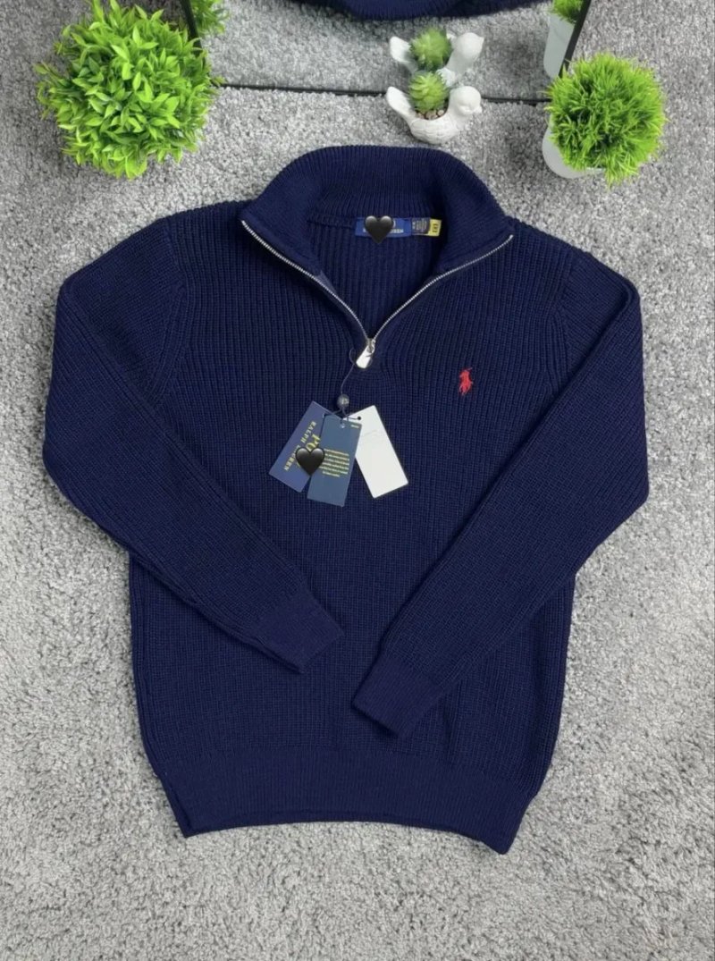 Светр Polo на блискавці, Ralph, в’язаний класичний светр поло, Lauren, светр на замку ральф лаурен — фото 5