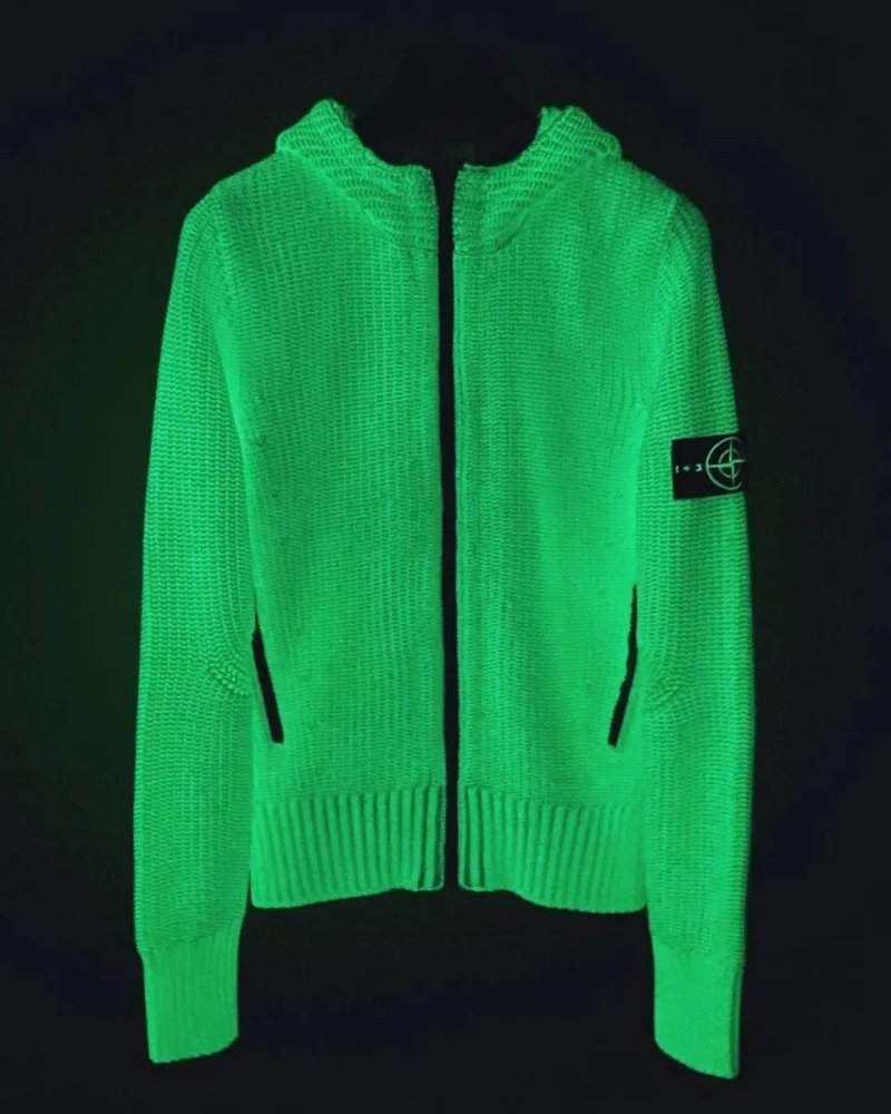 Светр Stone Island 1:1 оригінал світиться у темряві білий унісекс чоловічий жіночий стон айленд преміум якість — фото 2