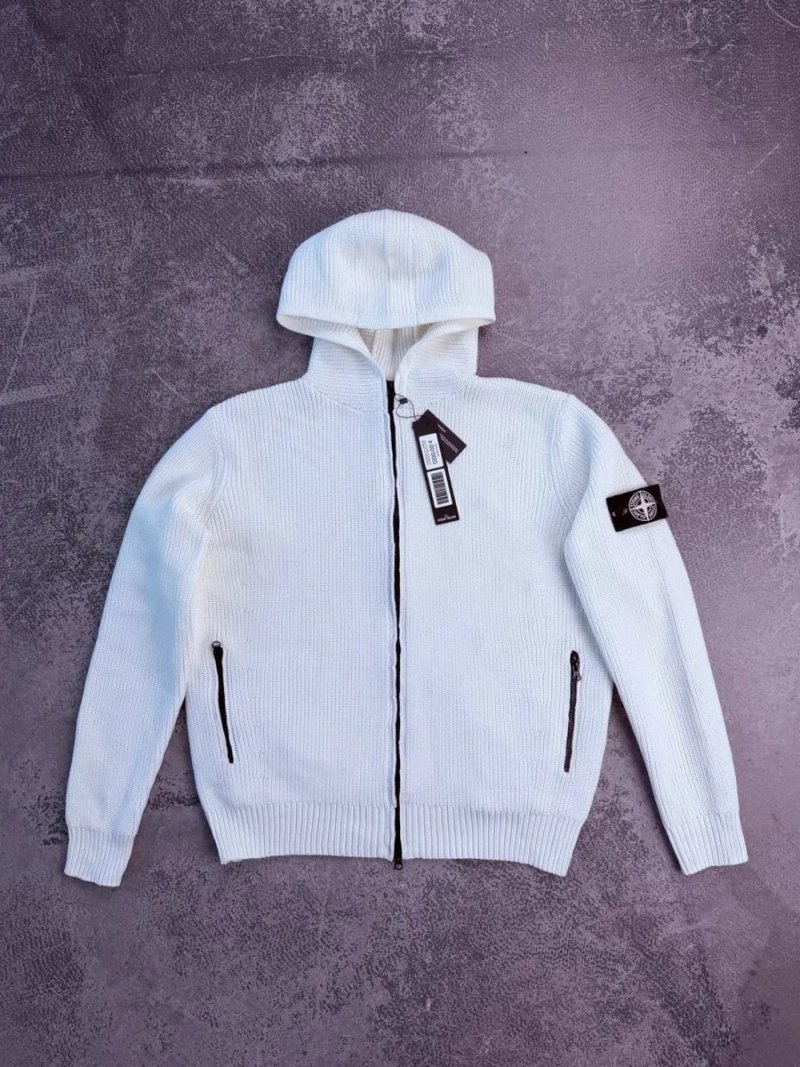 Светр Stone Island 1:1 оригінал світиться у темряві білий унісекс чоловічий жіночий стон айленд преміум якість — фото 3