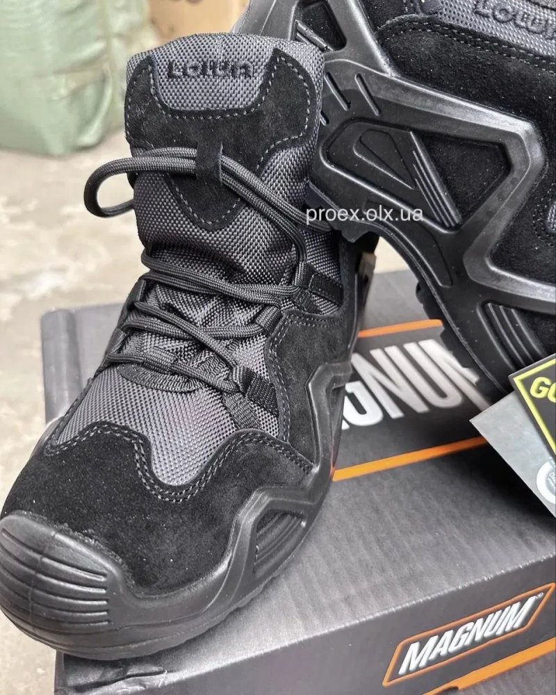 Тактические кроссовки LOWA Zephyr GTX LO TF Black Gore-Tex военные треккинговые кроссовки черные берцы для ЗСУ и Полиции — фото 5