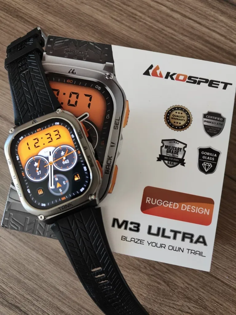 Тактические смарт часы Kospet TANK M3 Ultra + GPS+ Compass — фото 5
