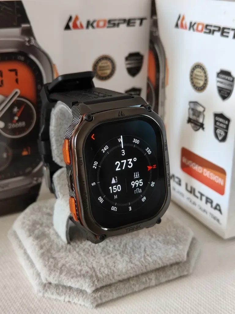 Тактические смарт часы Kospet TANK M3 Ultra + GPS+ Compass — фото 8