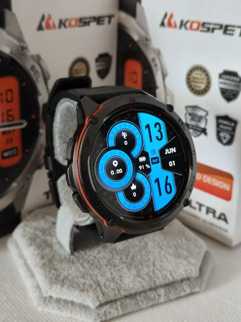 Тактические смарт часы Kospet TANK T3 Ultra + GPS + Compass — фото 5