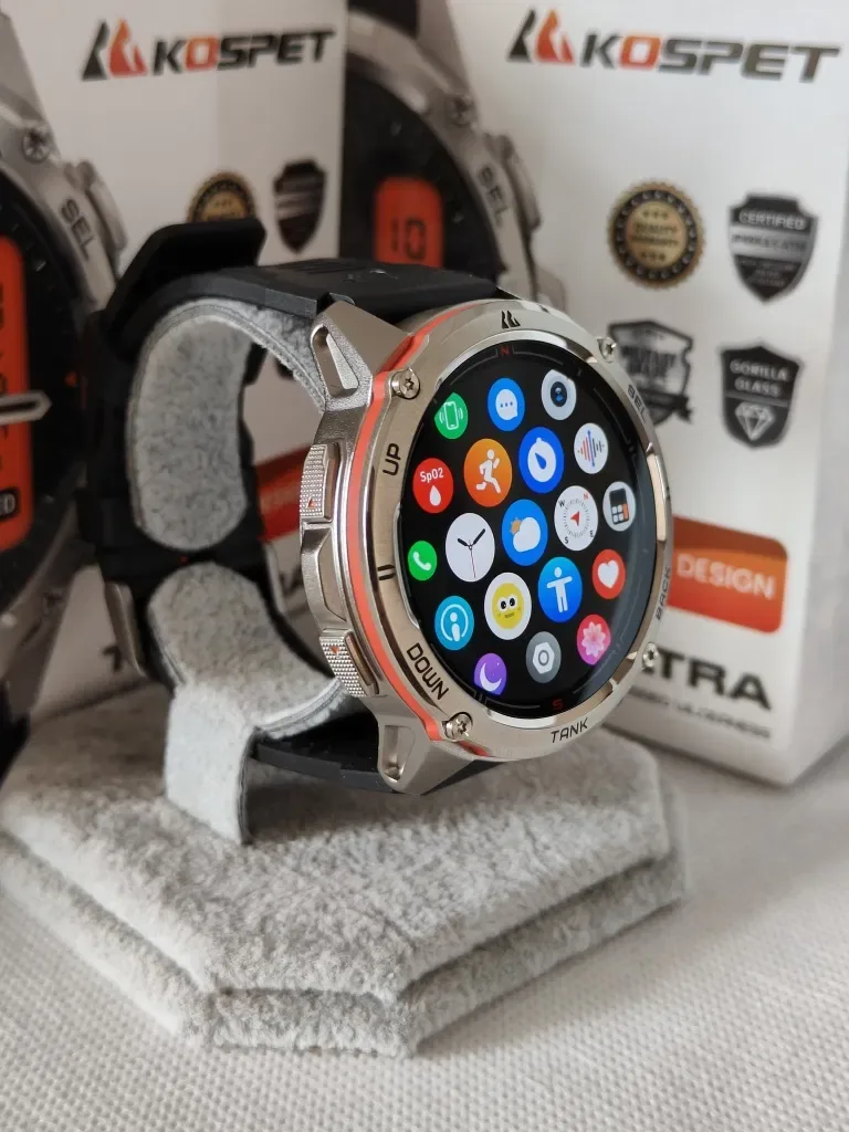 Тактические смарт часы Kospet TANK T3 Ultra + GPS + Compass — фото 8