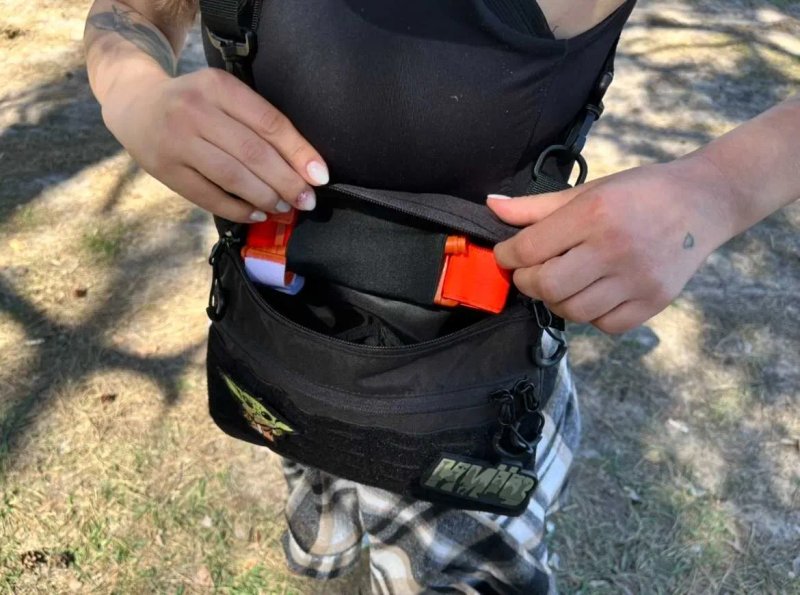 Тактична сумка мессенджер мультикам через плече MOLLE Cordura 1000D — фото 2