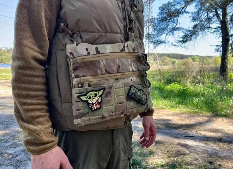 Тактична сумка мессенджер мультикам через плече MOLLE Cordura 1000D — фото 3
