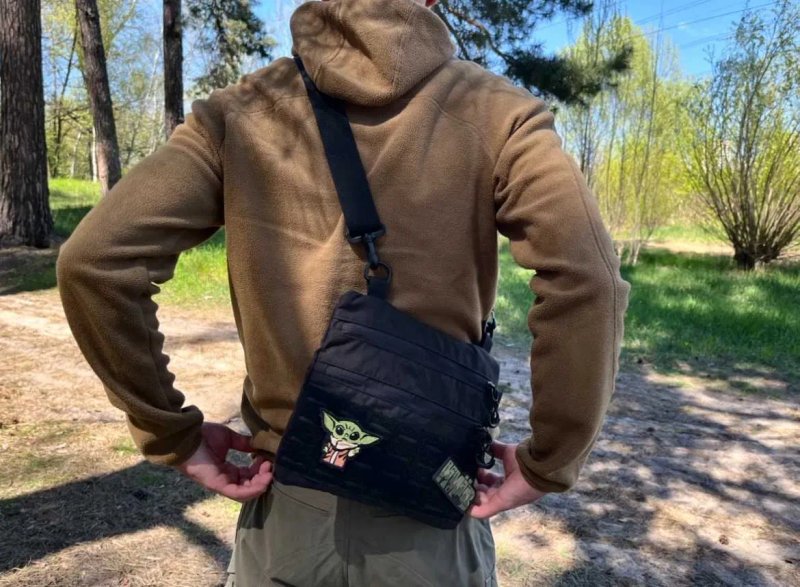Тактична сумка мессенджер мультикам через плече MOLLE Cordura 1000D — фото 4