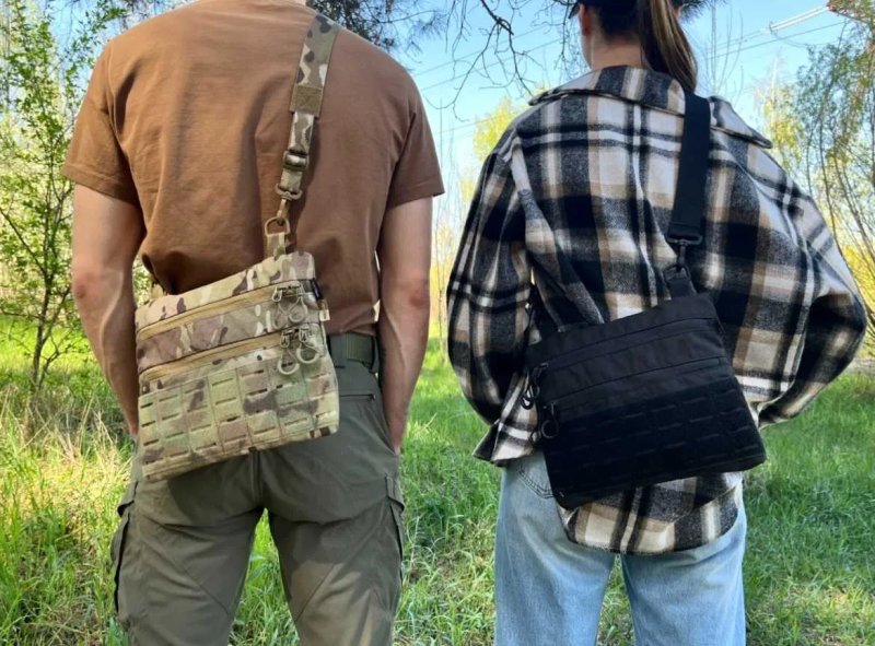 Тактична сумка мессенджер мультикам через плече MOLLE Cordura 1000D — фото 5