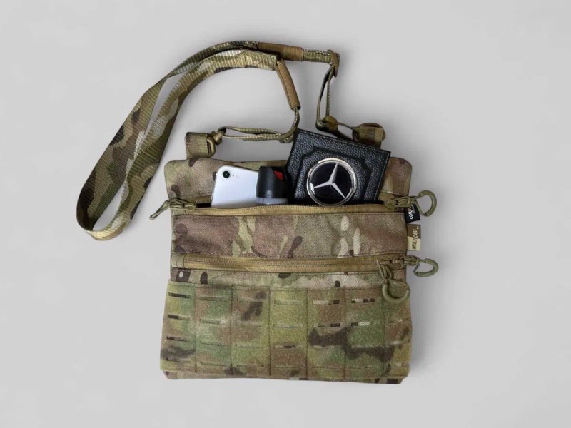 Тактична сумка мессенджер мультикам через плече MOLLE Cordura 1000D — фото 8