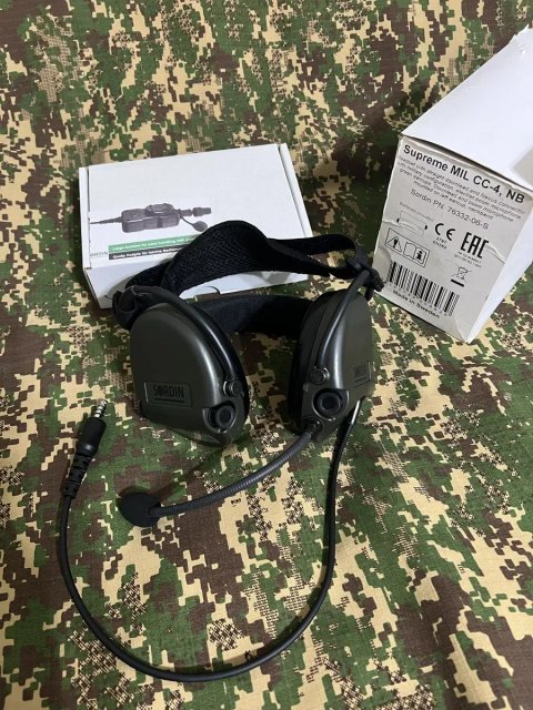 Тактичні активні навушники з мікрофоном Sordin MIL CC-4 Neckband