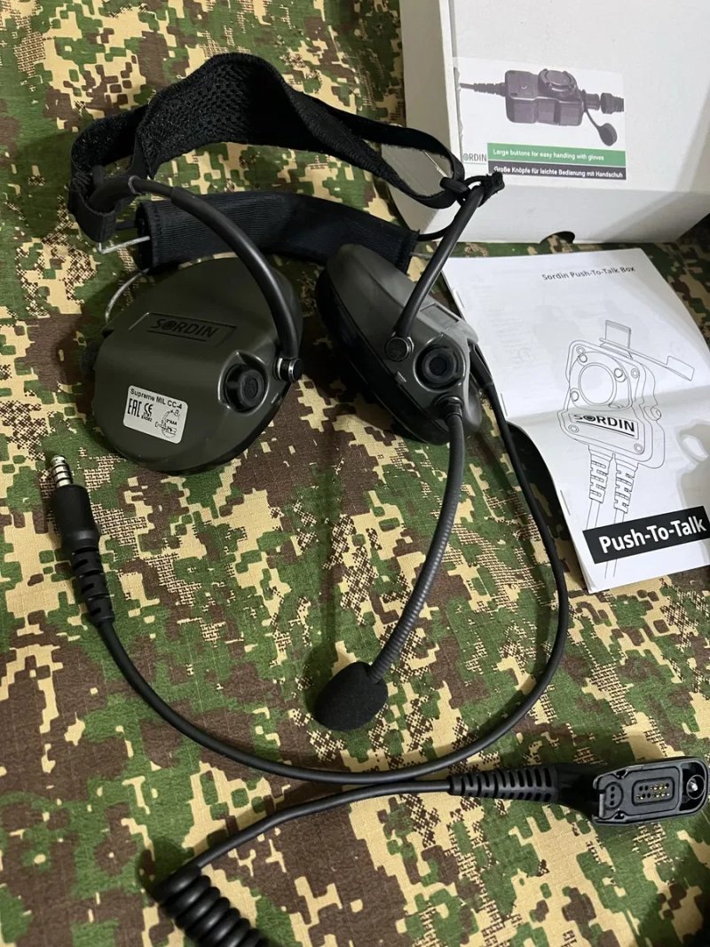 Тактичні активні навушники з мікрофоном Sordin MIL CC-4 Neckband — фото 6