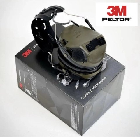 Тактичні навушники військові 3M™ PELTOR™ ComTac VIII MT14H418A-02 GN
