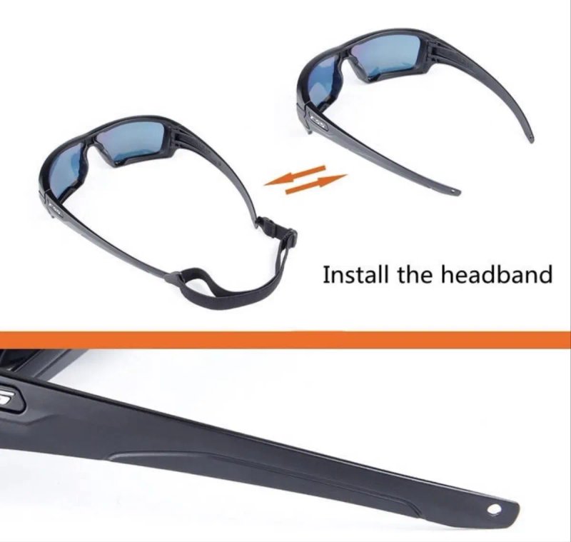 Тактичні окуляри ESS Rollbar Black Retail Silver Logo Kit, окуляри балістичні, окуляри тактичні — фото 4