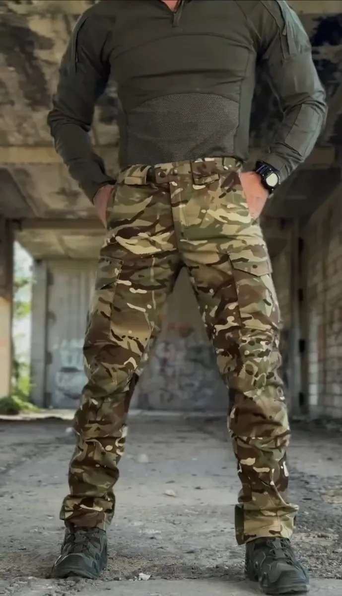 Тактичні штани мультикам, піксель, варан, олива, сині, койот S-XXL ріп стоп — фото 2