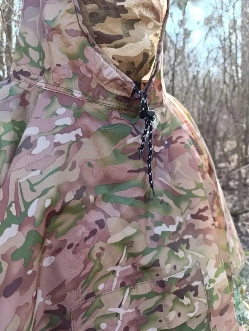 Тактичний дощовик Multicam тактический дождевик пончо мультикам — фото 4
