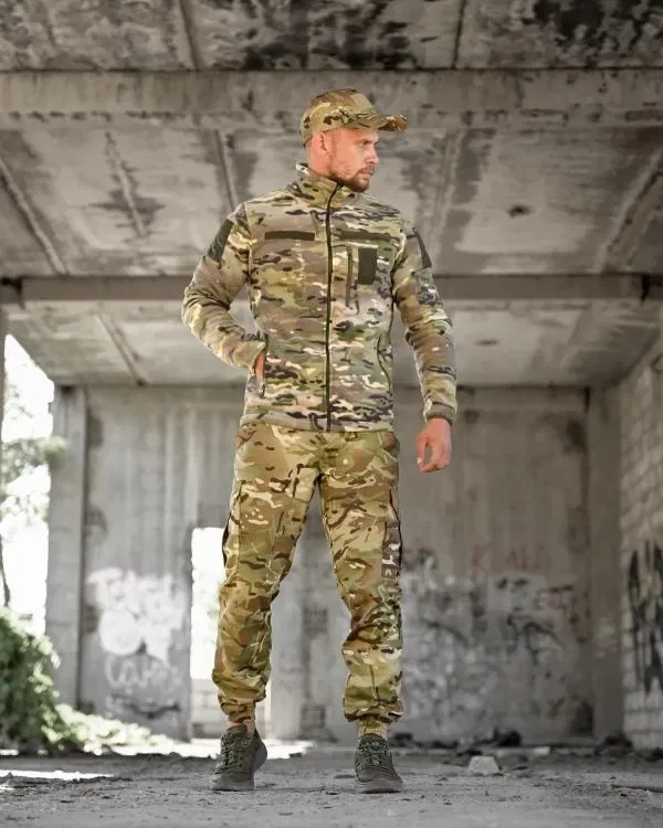 Тактичний комплект KMS Tactical мультикам / Тактичний комплект KMS Tactical — фліска + футболка + штани BANDIT + кепка / КОМПЛЕКТ 4 В 1 для військових — фото 3
