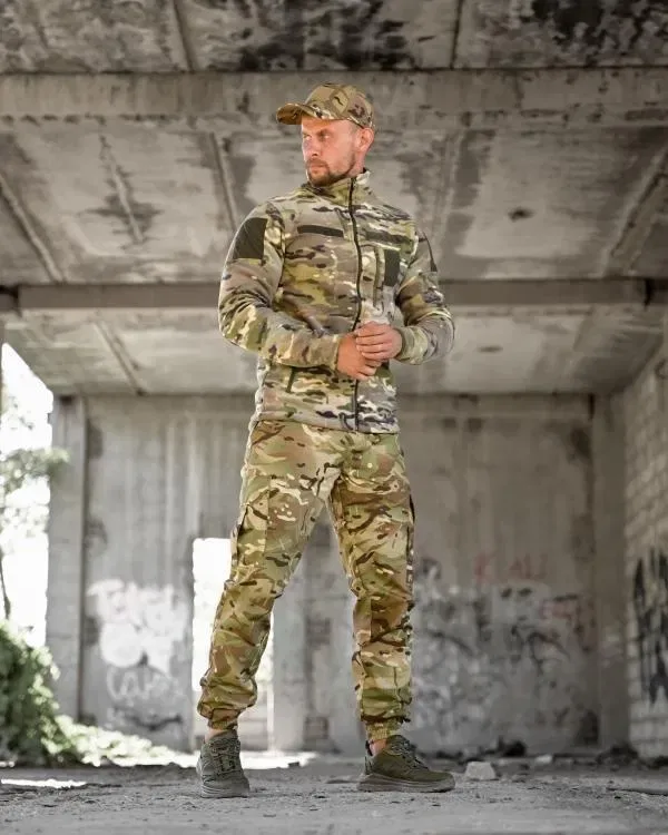 Тактичний комплект KMS Tactical мультикам / Тактичний комплект KMS Tactical — фліска + футболка + штани BANDIT + кепка / КОМПЛЕКТ 4 В 1 для військових — фото 8