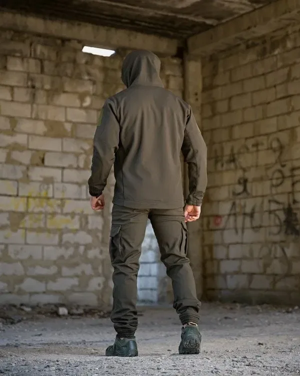 Тактичний костюм софтшел BANDIT Олива / демісезонний костюм Олива / тактичний костюм на осінь Softshell — фото 2