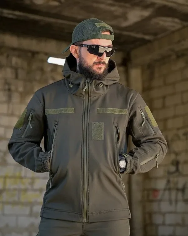 Тактичний костюм софтшел BANDIT Олива / демісезонний костюм Олива / тактичний костюм на осінь Softshell — фото 4