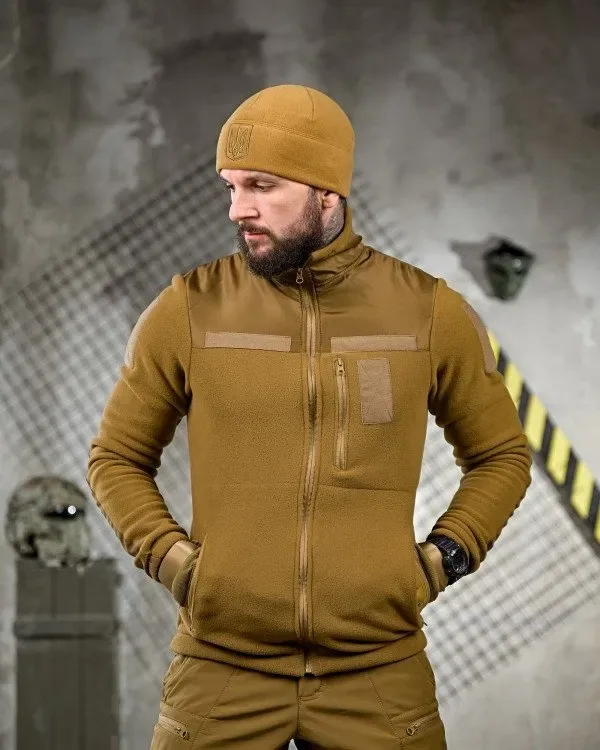 Тактичний костюм софтшел softshell 6в1 койот / Шість речей входять до комплекту / військовий комплект форма койот для чоловіків / комплект речей 6в1 — фото 4