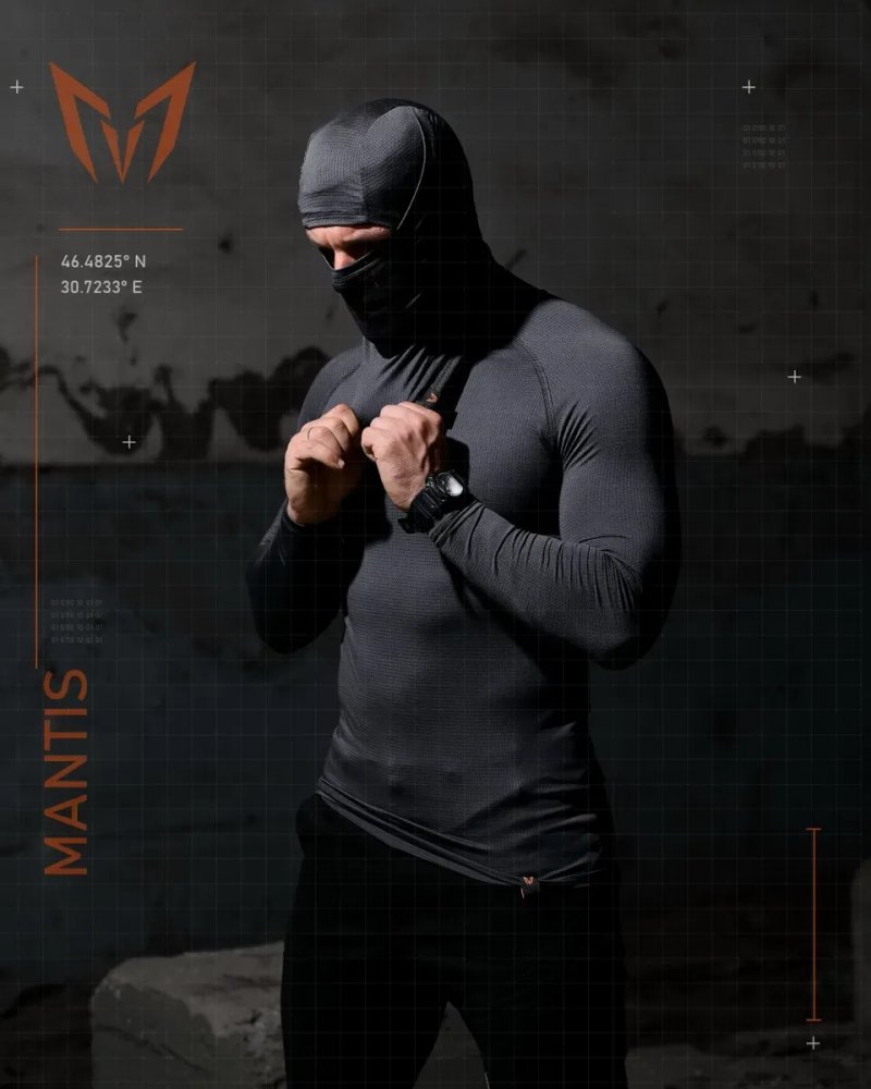 Тактичний лонгслів з балаклавою Phantom  кольори в наявності / якісний лонгслів для чоловіків мультикам койот олива чорний сірий бордо — фото 5