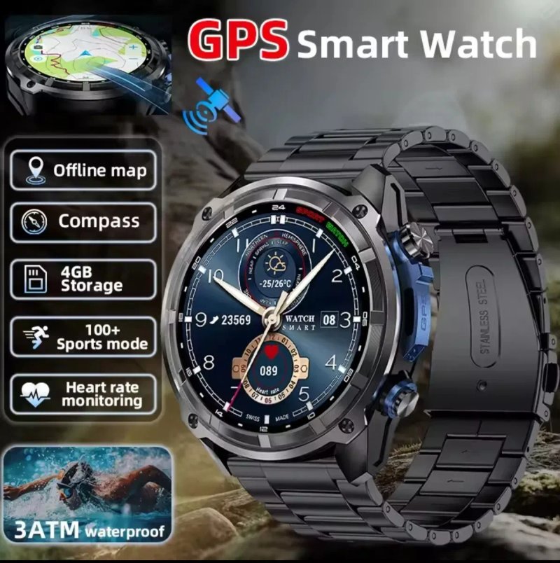 Тактичний смарт годинник TANK G1 Special Edition + пам'яті  4GB + Compass + GPS + OFFLINE Google Maps — фото 4
