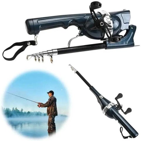 Телескопічна Складна Вудка 134 см з Котушкою Телескопическая удочка Fishing Rod