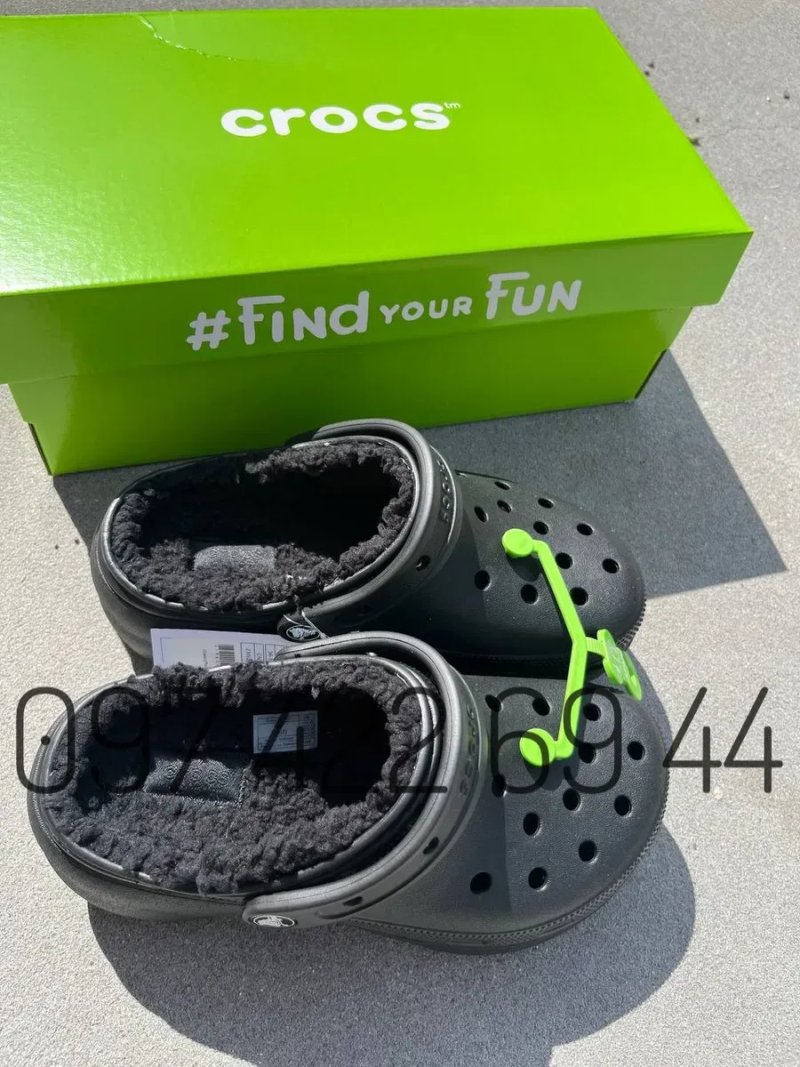 Теплі Сабо Крокс Класік Crocs Platform Lined з Хутром — фото 4