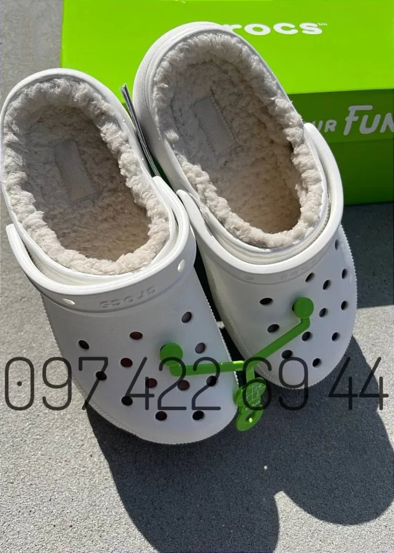 Теплі Сабо Крокс Класік Crocs Platform Lined з Хутром — фото 7