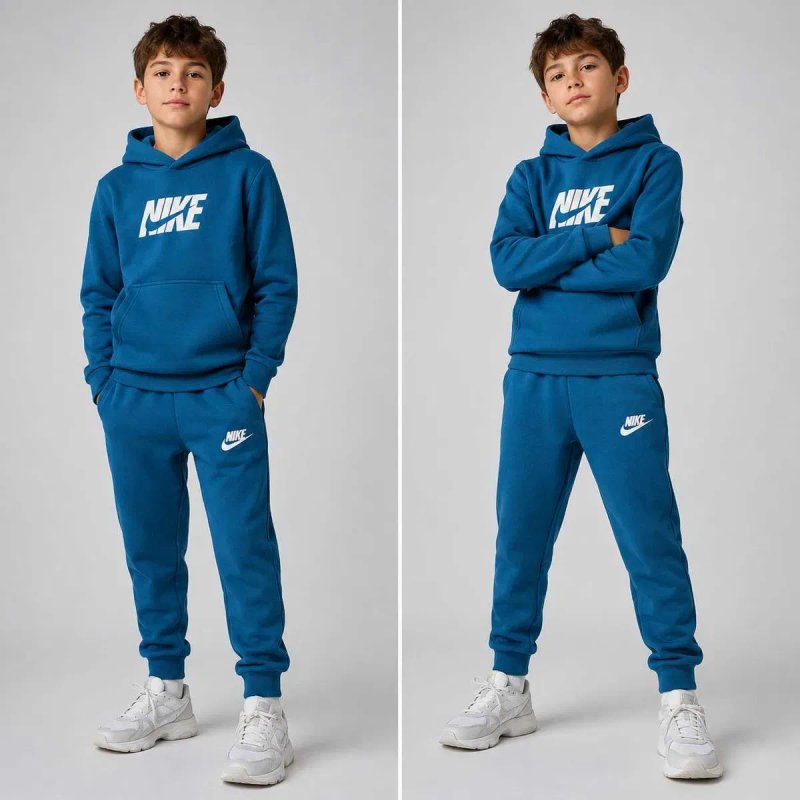 Теплий Костюм на флісі для хлопчика Найк 140-164 см Nike Туреччина — фото 3