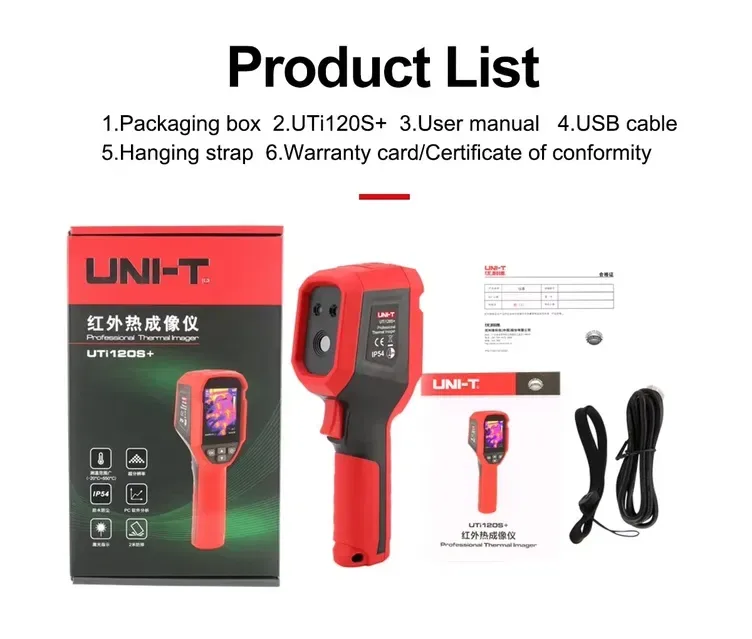 ‼️Тепловізійна камера Uni-T UTi120S+ Plus (до 550 °C) з роздільною здатністю 240x180‼️ — фото 4