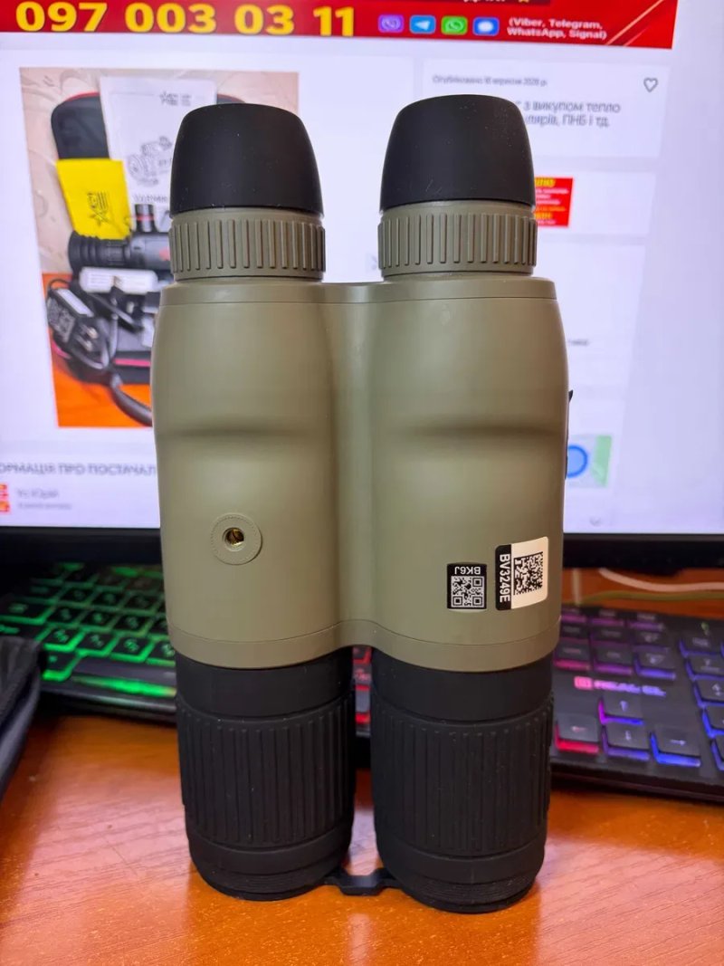 Тепловізійний бінокль ATN TIBN-650LRF (640x480\<25mK\F50/f1.0) 1950м з далекоміром. — фото 4