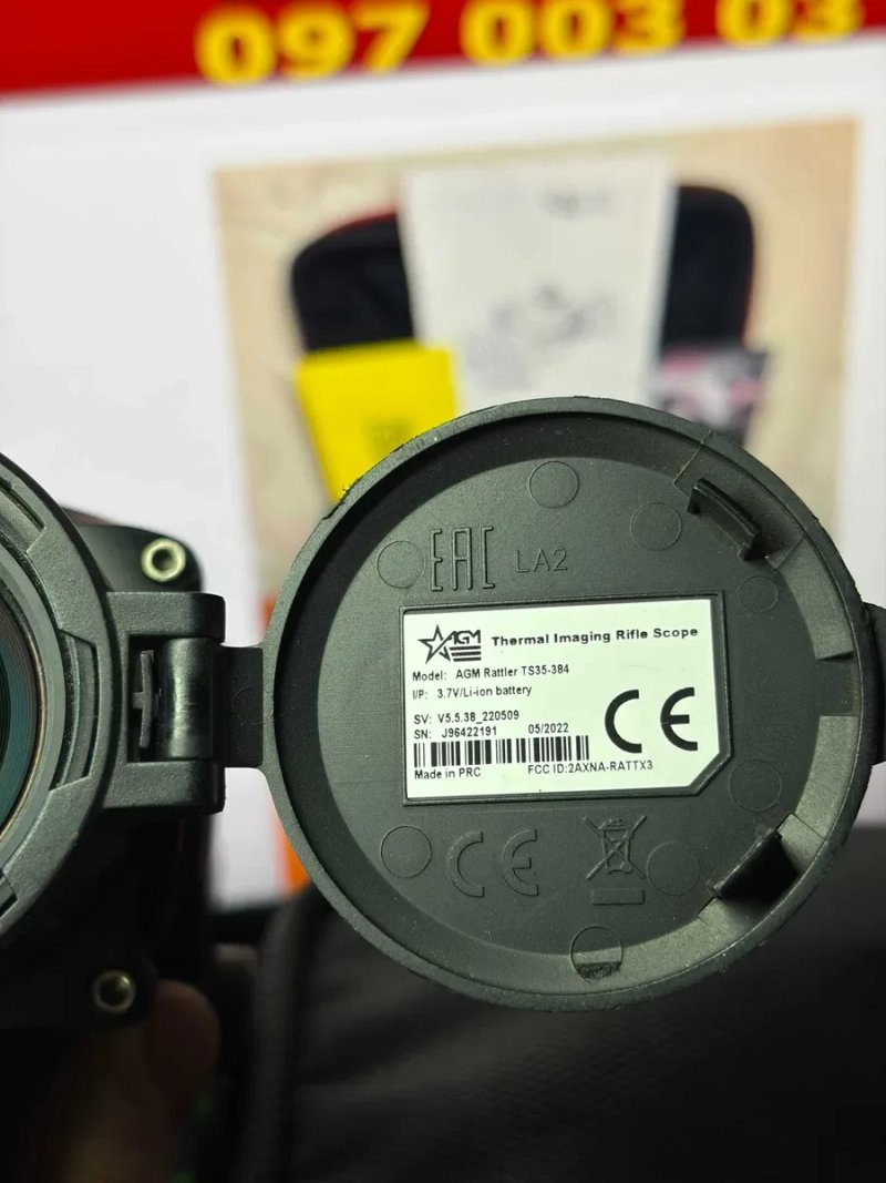Тепловізійний приціл AGM Rattler TS35-384 VOx 384x288 12µm 50Гц ≤35mK 35мм (F/1.0) 1750м — фото 6