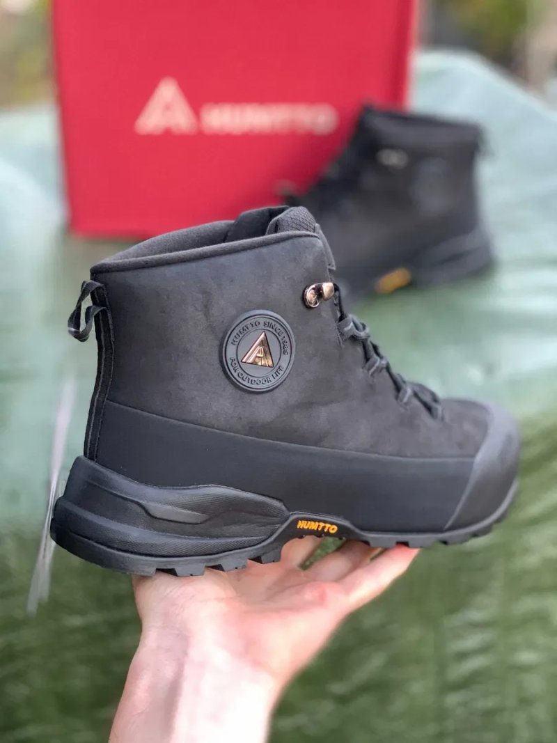 Термо черевики Humtto 260151A1 Black (41-46) — натуральний набук, теплі, осінь-зима | чоловіче взуття Хумто — фото 4