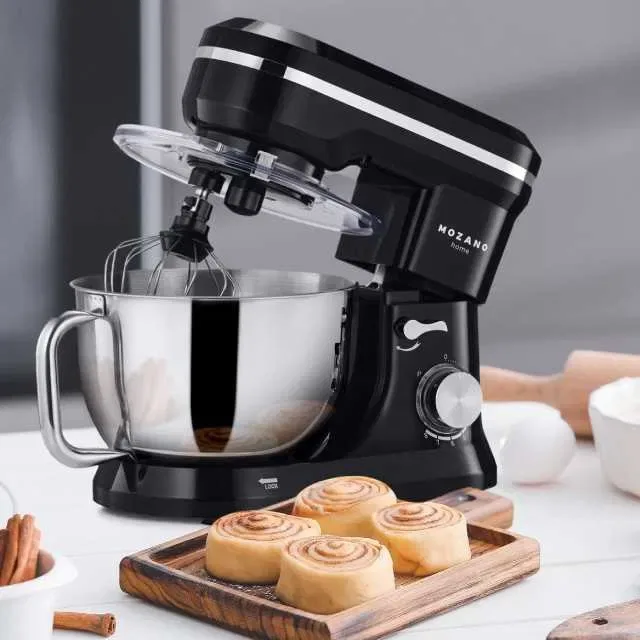 Тестомес миксер планетарный Mozano Compact Chef 1700 Вт Black — фото 2