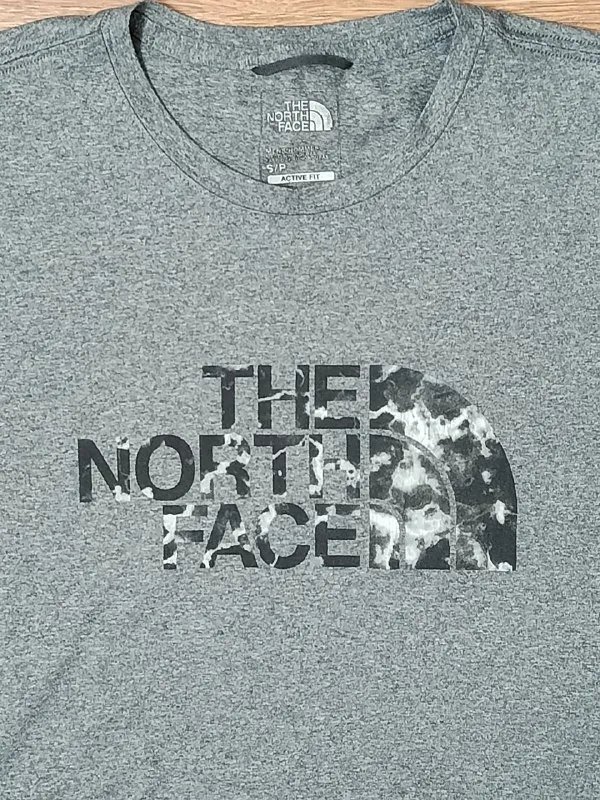 The North Face Active Fit Tee Футболка мужская серая размер S — фото 2