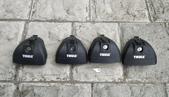 Thule кит багажник поперечины упоры крепления на крышу любого авто бу адаптери нові вітринні підбір Wingbar Evo гладкий дах штатні інтегровані рейлінг — фото 5