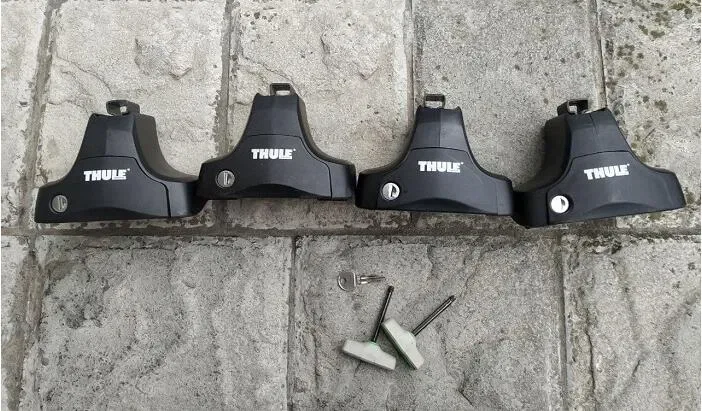Thule кит багажник поперечины упоры крепления на крышу любого авто бу адаптери нові вітринні підбір Wingbar Evo гладкий дах штатні інтегровані рейлінг — фото 6