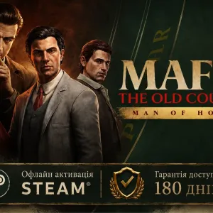 Mafia: The Old Country + DLC Man of Honor Офлайн активація Steam  на PC